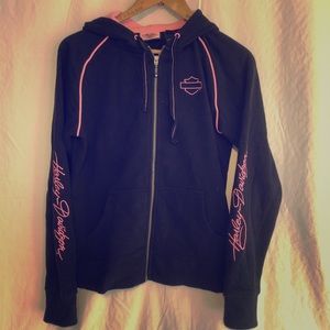 Harley Davidson Zip-up Hoodie, size M